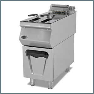 GAS FRUYER WITH CUPBOARD