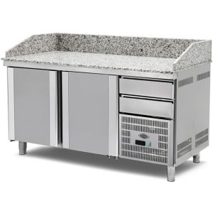 Granite Top Pizza Preparation Refrigerators (Fan Cooling)